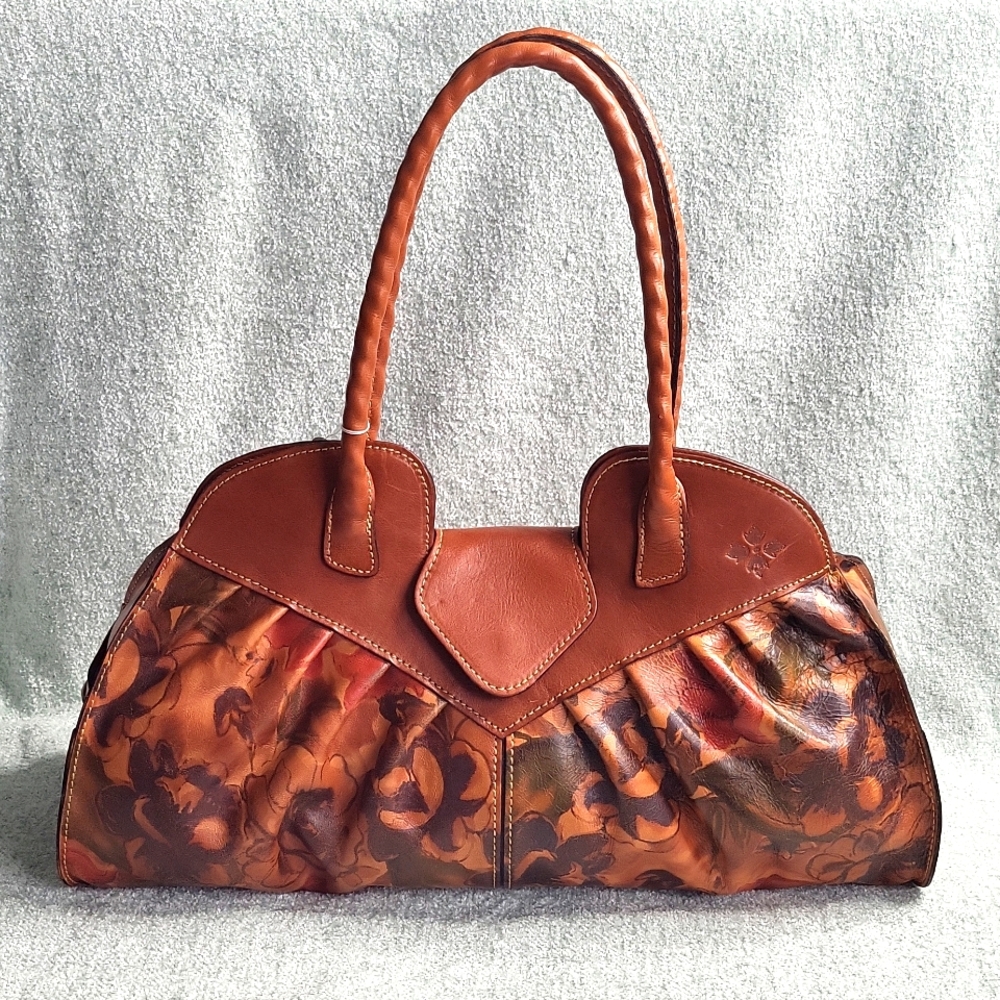 Like New Patricia Nash Leather Floral Bag XXL
